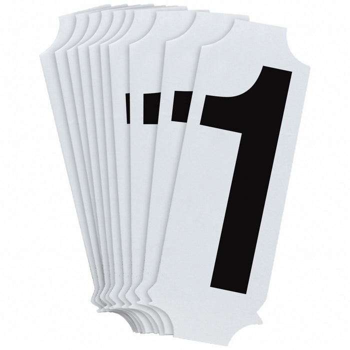 NumberLabel Polyester 2inH 1-1/8inW PK10