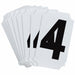 NumberLabel Polyester 2inH 1-3/4inW PK10