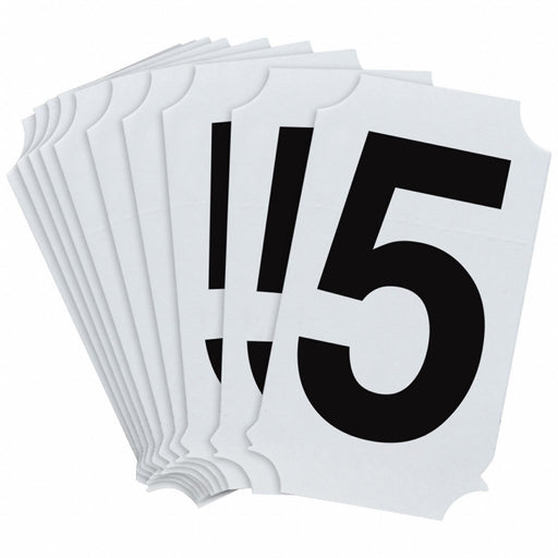 NumberLabel Polyester 2inH 1-3/4inW PK10
