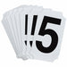 NumberLabel Polyester 2inH 1-3/4inW PK10