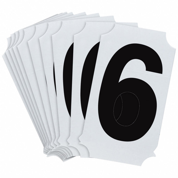 NumberLabel Polyester 2inH 1-3/4inW PK10