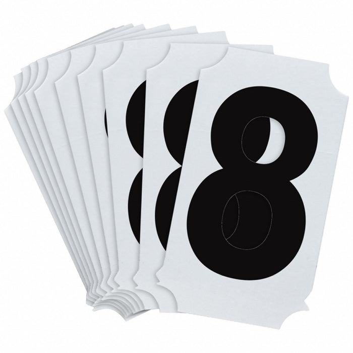 NumberLabel Polyester 2inH 1-3/4inW PK10