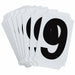 NumberLabel Polyester 2inH 1-3/4inW PK10