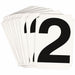 NumberLabel Polyester 3inH 2-1/2inW PK10