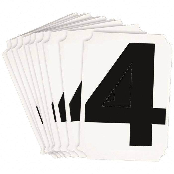 NumberLabel Polyester 3inH 2-3/4inW PK10