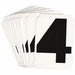 NumberLabel Polyester 3inH 2-3/4inW PK10