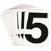 NumberLabel Polyester 3inH 2-5/8inW PK10