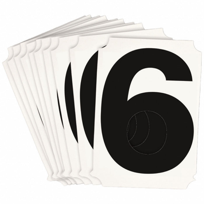 NumberLabel Polyester 3inH 2-5/8inW PK10