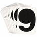 NumberLabel Polyester 3inH 2-5/8inW PK10