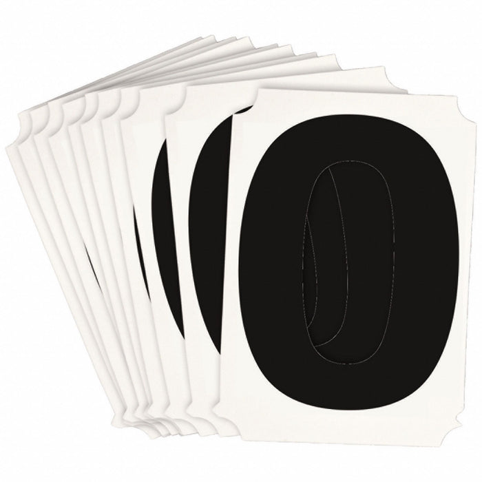 NumberLabel Polyester 4inH 3-3/4inW PK10