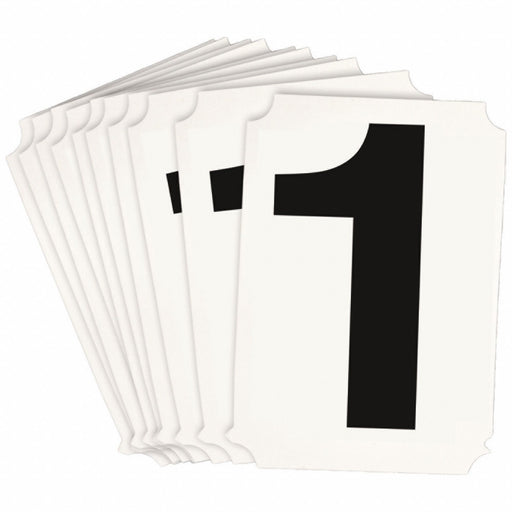 NumberLabel Polyester 4inH 2-1/4inW PK10