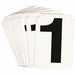 NumberLabel Polyester 4inH 2-1/4inW PK10