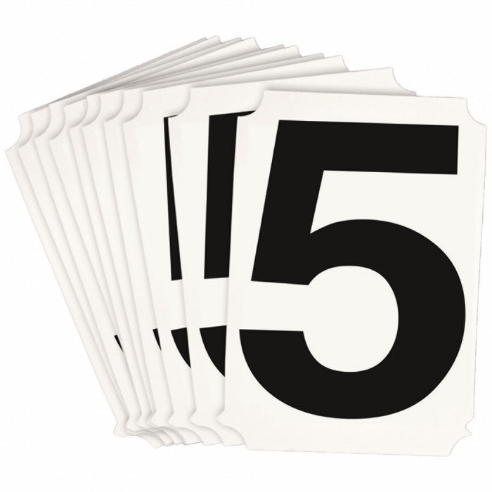 NumberLabel Polyester 4inH 3-5/8inW PK10