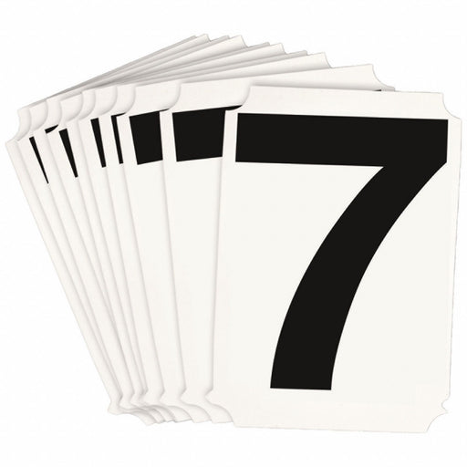 NumberLabel Polyester 4inH 3-1/4inW PK10