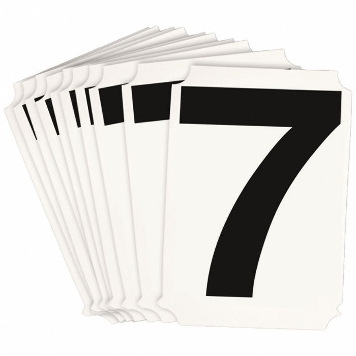 NumberLabel Polyester 4inH 3-1/4inW PK10