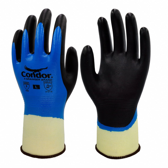 Coated Gloves Nylon Nitrile S PR