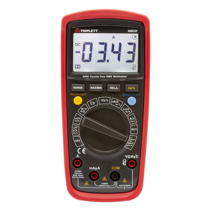 DigitalMultimeter TRMS 10A 600VAC/DC