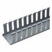 Wire Duct Wide Slot Gray 1.26 W x 1.5 D