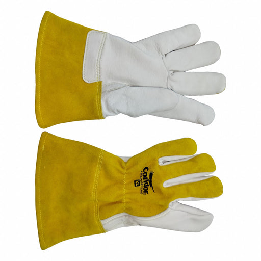 Welding Gloves XL White/Yellow PR