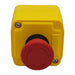 Control Station Feed-Thru Hub Style Red