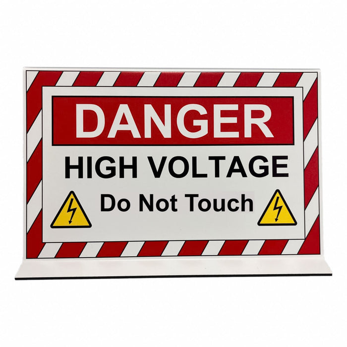 Safety Sign 6 1/2 H High Voltage Legend