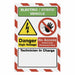 Safety Sign 10 H High Voltage Legend