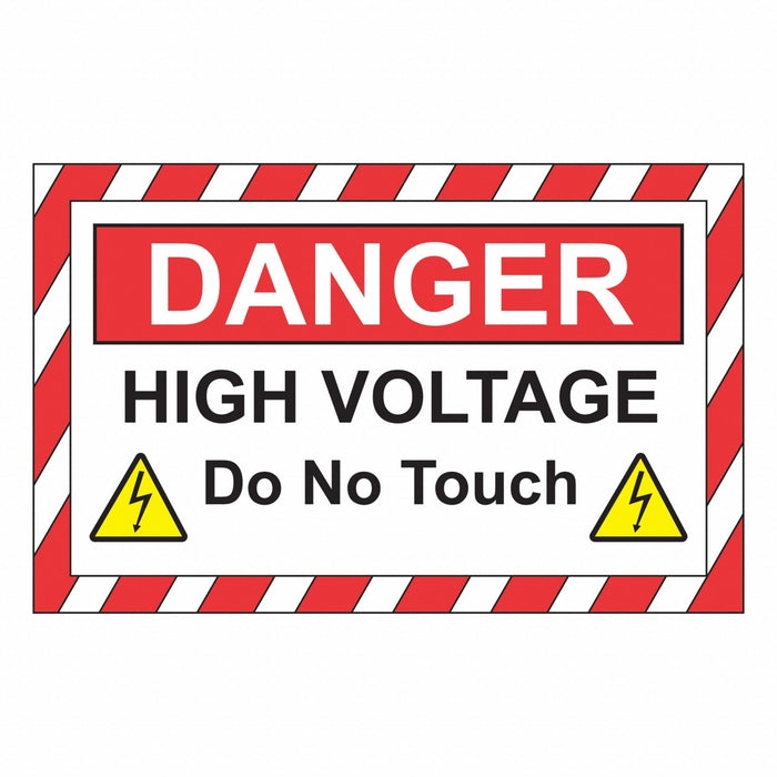 Safety Sign 10 H High Voltage Legend