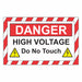 Safety Sign 10 H High Voltage Legend