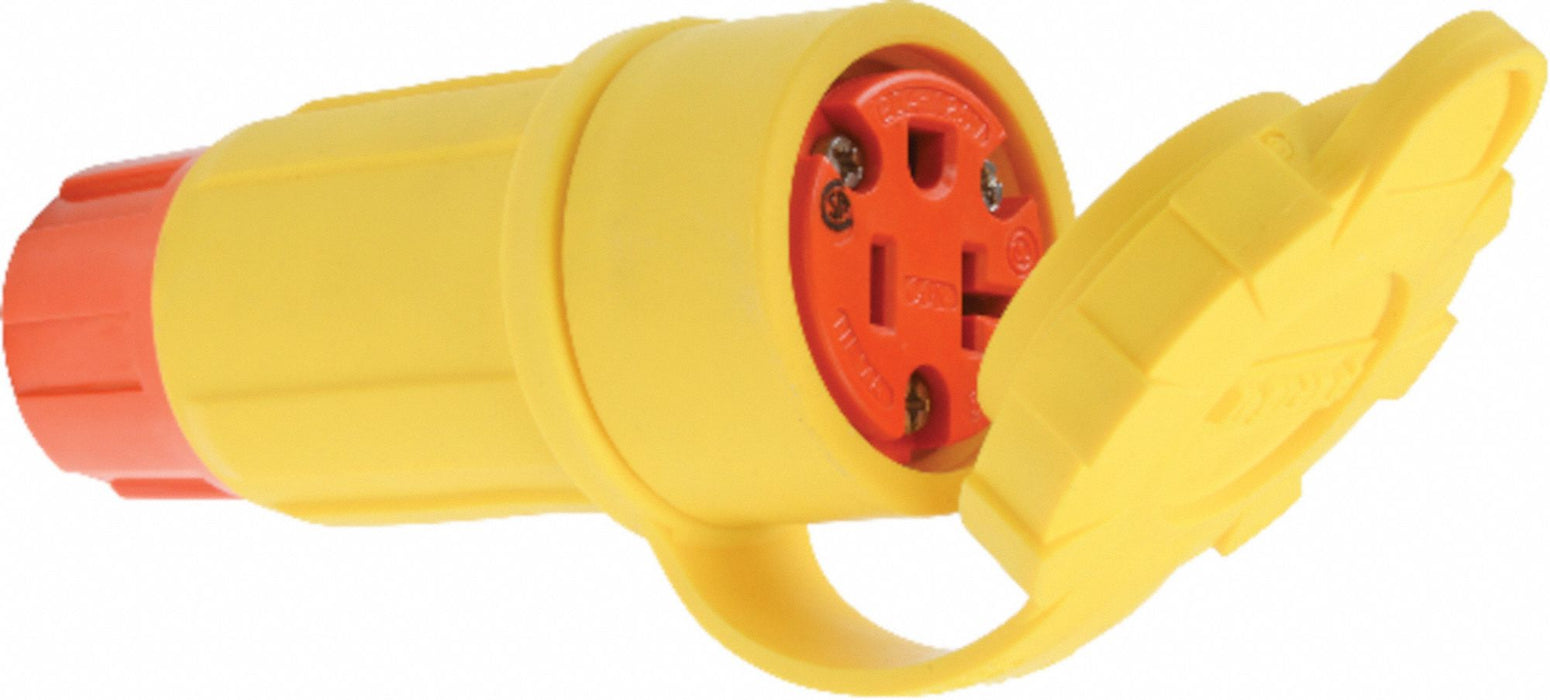 Straight Blade Connector 20 A Yellow