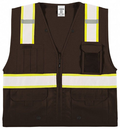 Safety Vest Brown Size 4XL/5XL