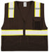 Safety Vest Brown Size L/XL