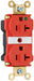 Receptacle 125V AC Red