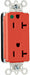 Receptacle 125V AC Red