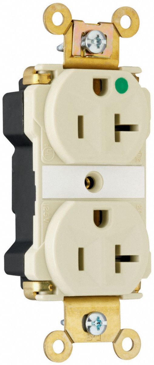 Receptacle 125V AC Ivory