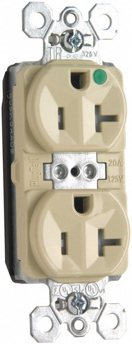 Receptacle 125V AC Ivory