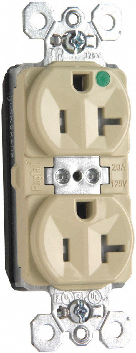 Receptacle 125V AC Ivory