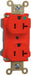 Receptacle 125V AC Red