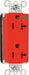 Receptacle 125V AC Red