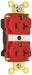 Receptacle 125V AC Red