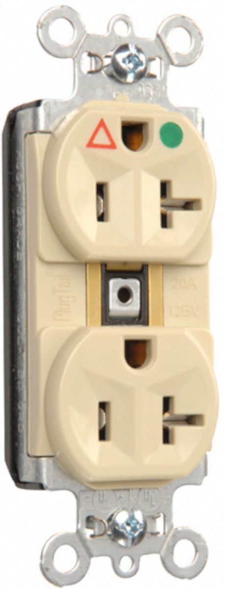 Receptacle 125V AC Ivory