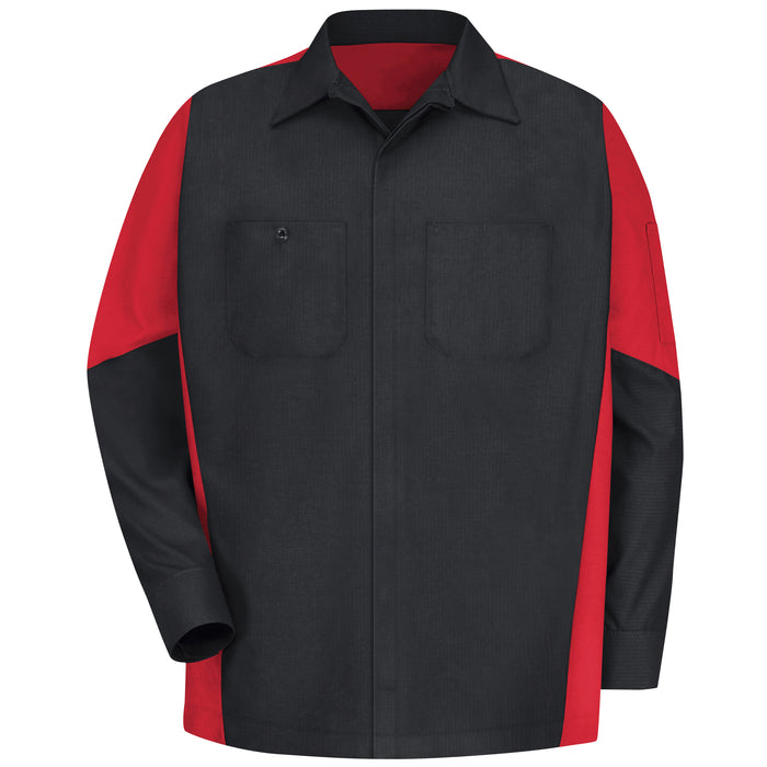 Men's Long Sleeve Two-Tone Crew Shirt
