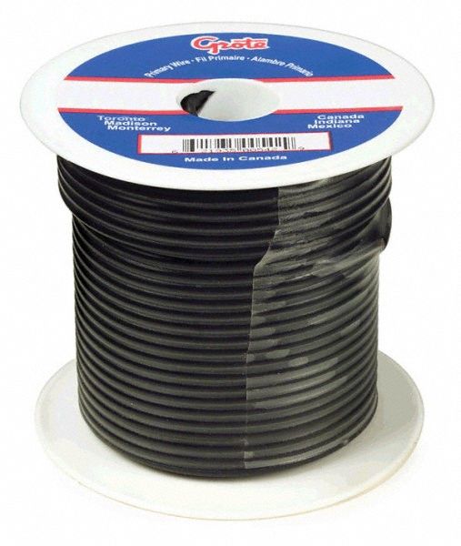 Primary Automotive Wire 25ft L 60V Black