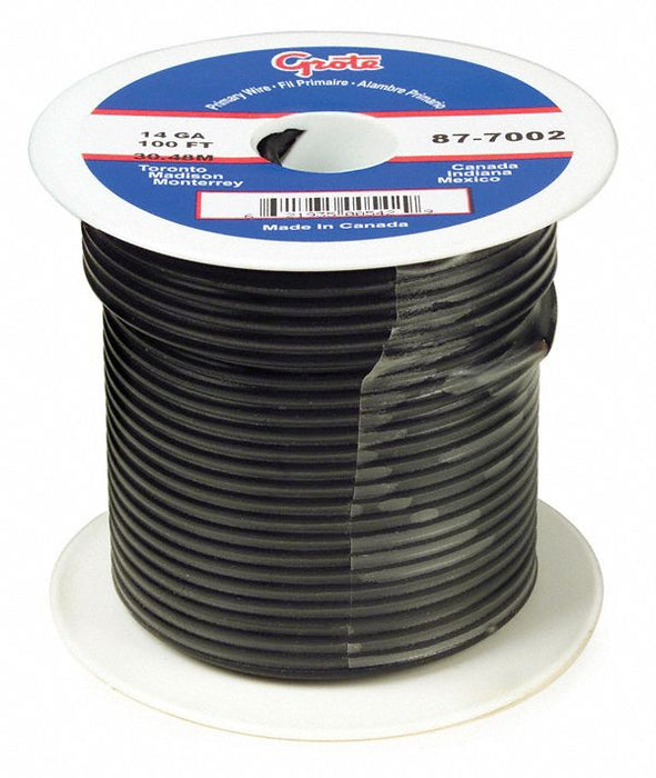 Primary Wire 22 AWG 1 Cond 100 ft Black
