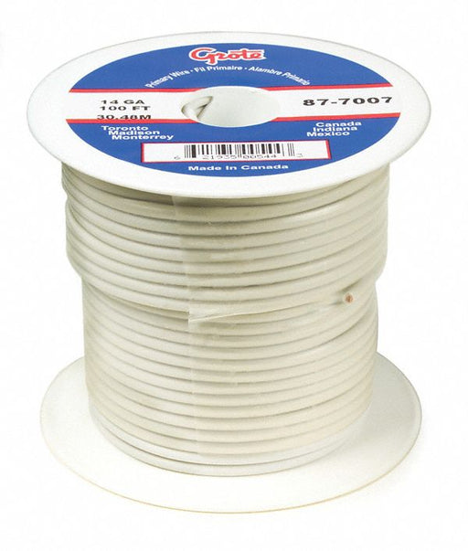 PrimaryAutomotiveWire 10AWG White 25ft