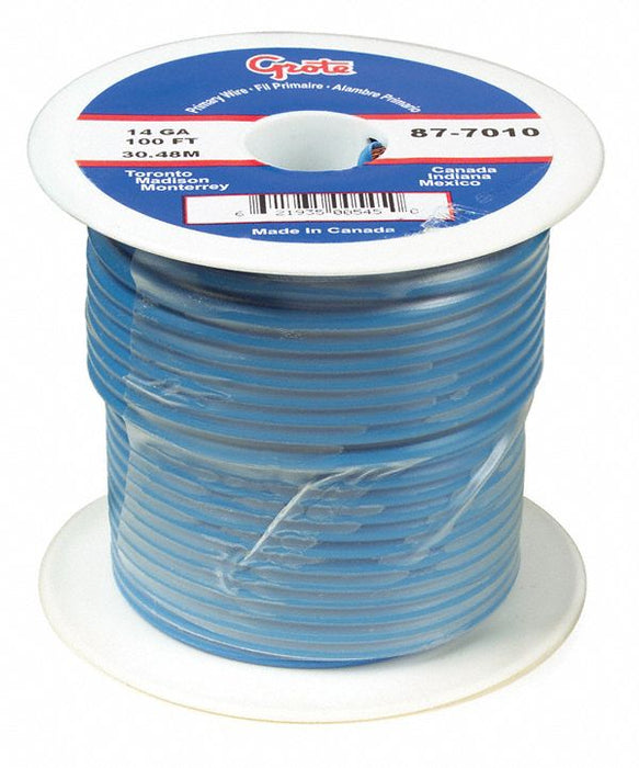 Primary Wire 18 AWG 1 Cond 100 ft Blue
