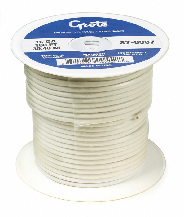 Automotive Wire 14 AWG White 100 ft