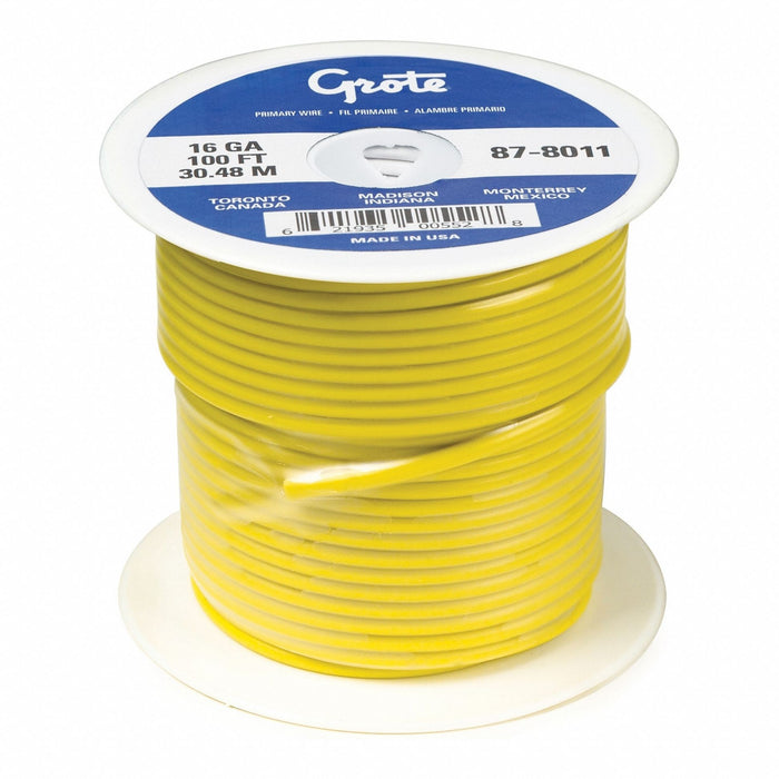 Automotive Cable 10 AWG Yellow 100 ft