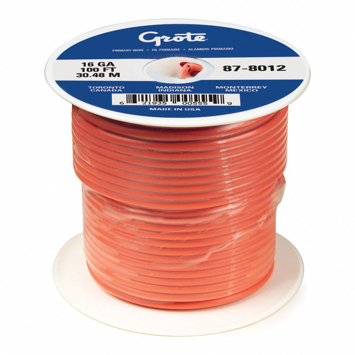 Automotive Cable 18 AWG Orange 100 ft