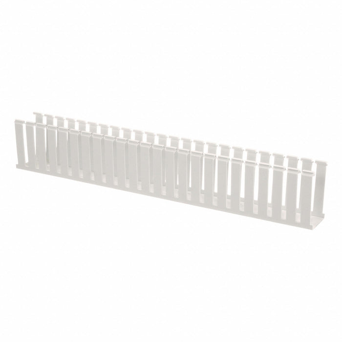 Wire Duct Wide Slot White 2.25 W x 4 D