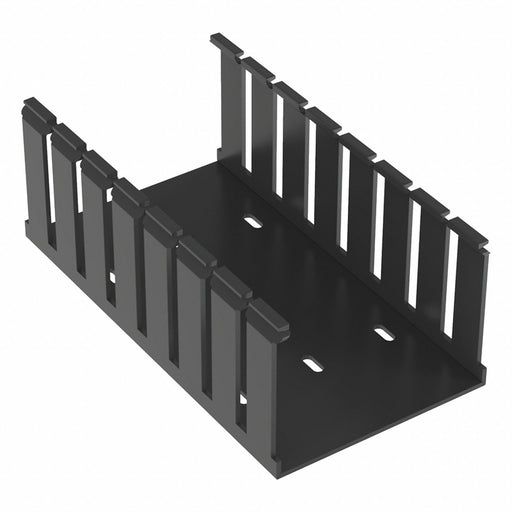 Wire Duct Wide Slot Gray 4.25 W x 3 D